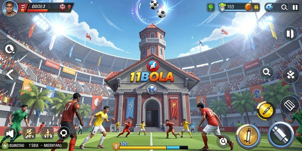 Tampilan gameplay Tower Defense yang menarik dari 11BOLA.