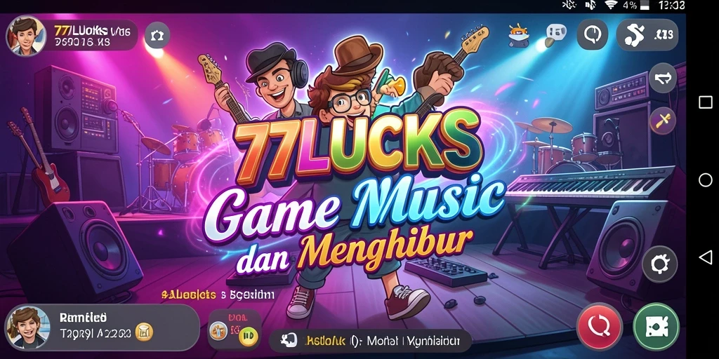 Screenshot gameplay <strong>77LUCKS</strong> yang menunjukkan aksi menyenangkan dalam bermain musik.
