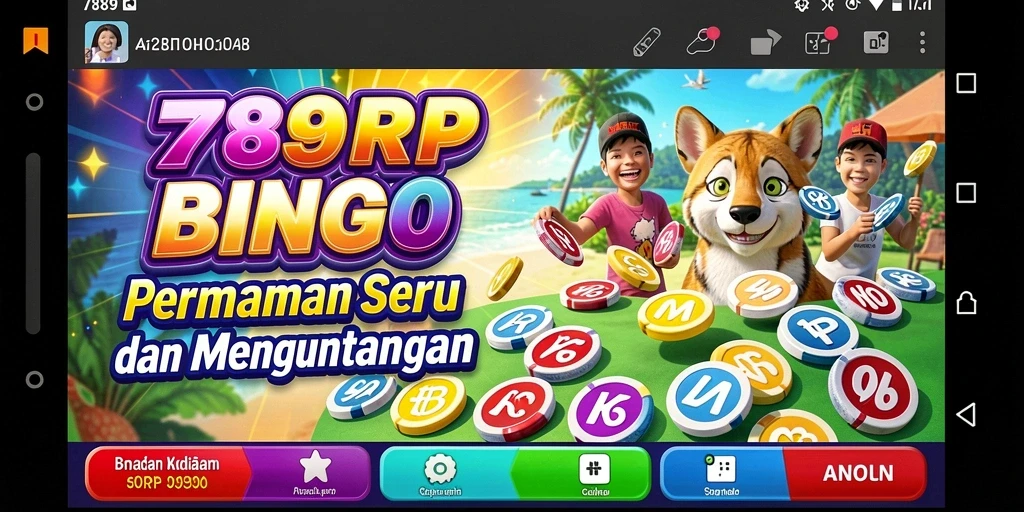 Tampilan gameplay Bingo yang mendebarkan di 789RP.