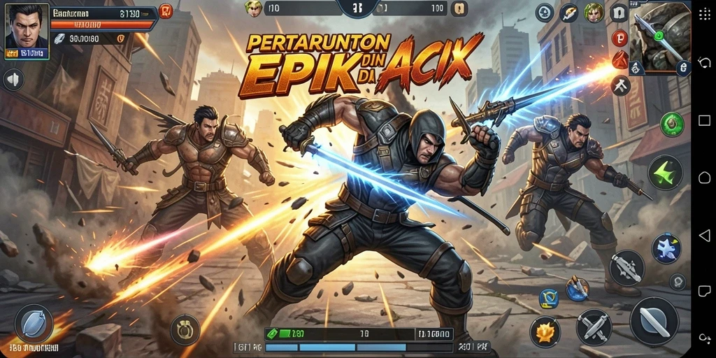 Gameplay mendebarkan di 8180 dengan tindakan penuh adrenalin.