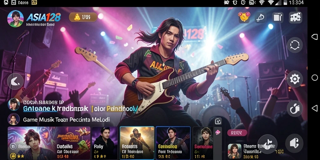Tampilkan pengalaman gameplay musik yang seru di ASIA128.