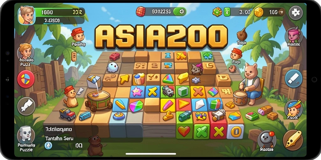 Gameplay seru dari ASIA200 yang menantang otak.