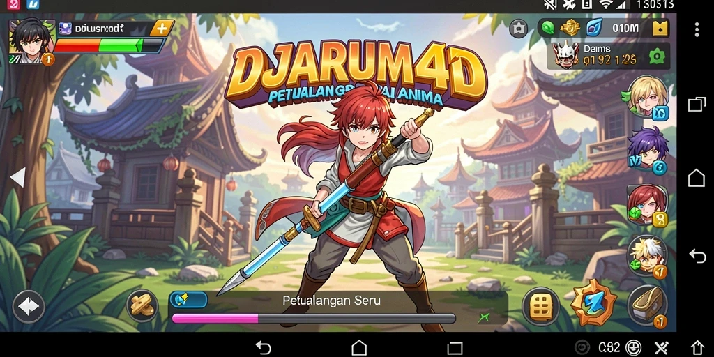Tampilan menarik dari gameplay DJARUM4D yang penuh warna.