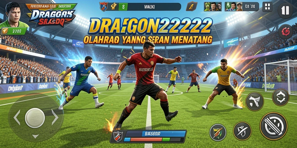 Tampilan menarik dari gameplay olahraga di DRAGON222.
