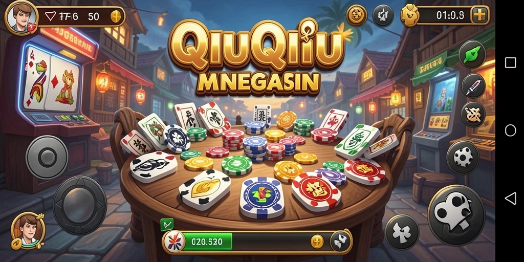 Tampilan gameplay seru dari F7F7 yang menampilkan kartu QiuQiu.