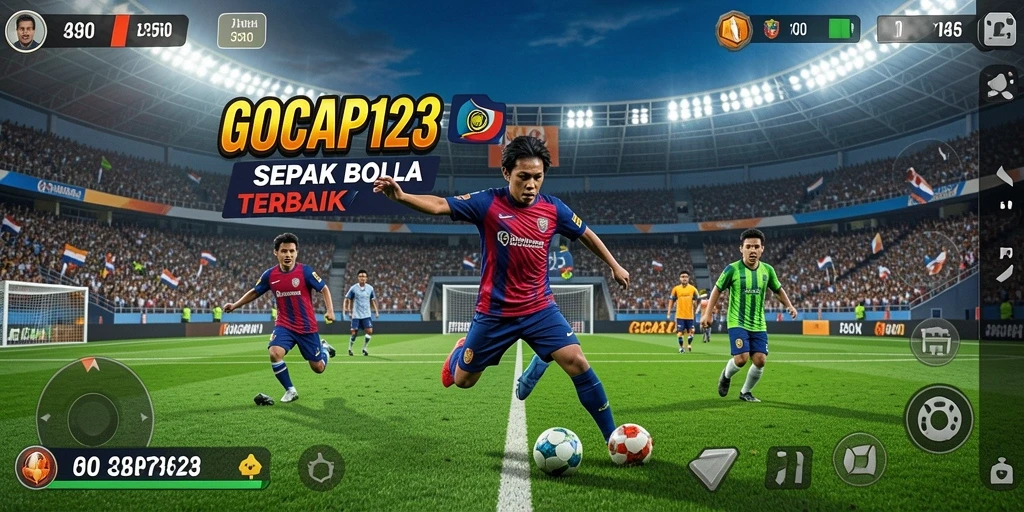 Gameplay menarik GOCAP123 yang menampilkan aksi sepak bola.