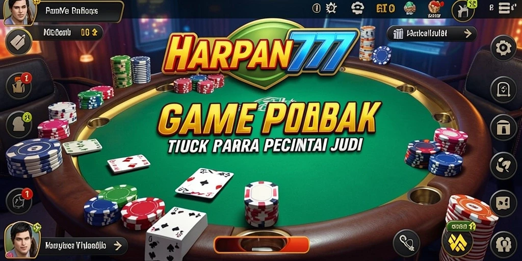 Tampilan gameplay seru dari HARAPAN777 saat bermain Poker online.