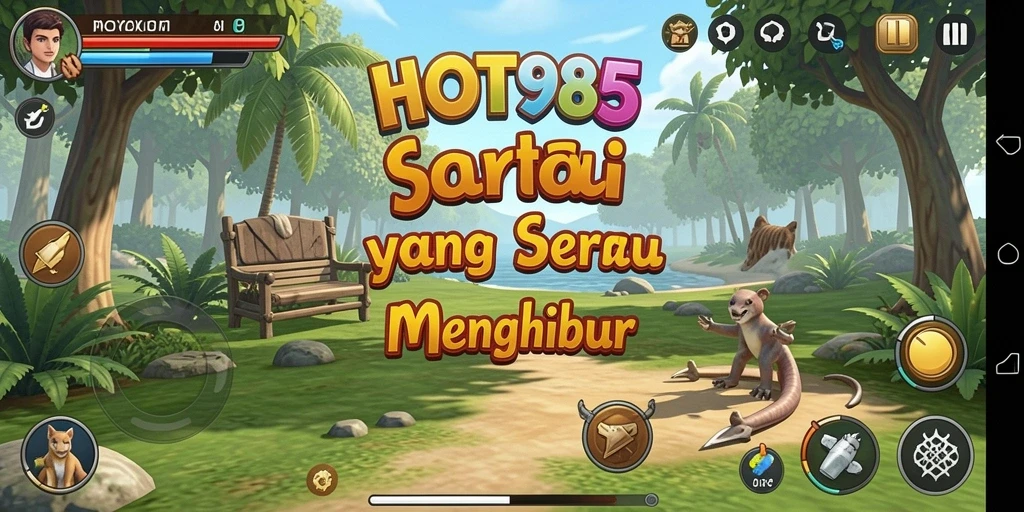 Tampilan gameplay HOT985 yang ceria dan mengasyikkan.