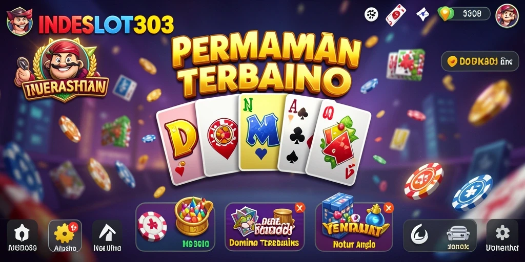 Tampilan menarik dari gameplay Domino di INDESLOT303.