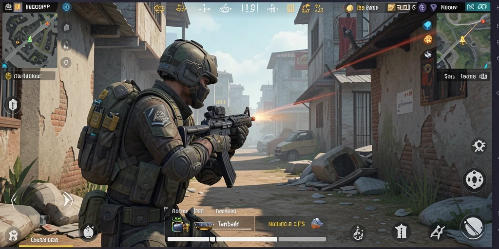 Tangkapan layar gameplay <strong>INDORP</strong> yang mendebarkan dalam pertempuran FPS.