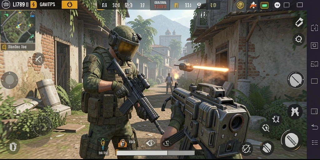 Tampilan gameplay LI789 di arena pertempuran TPS yang mendebarkan.
