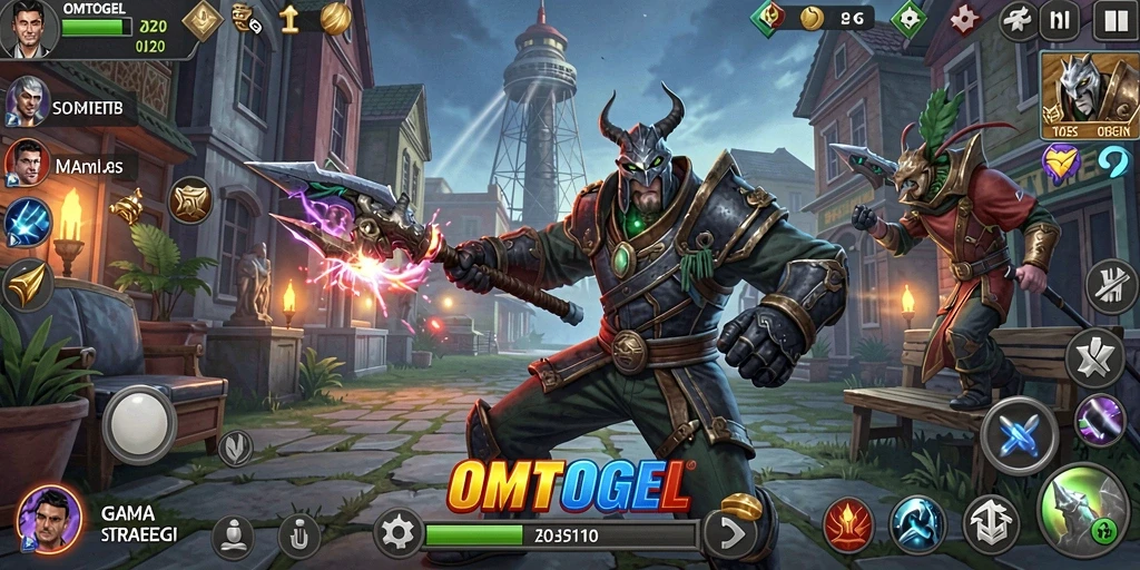 Tangkapan layar menunjukkan gameplay menegangkan di OMTOGEL.