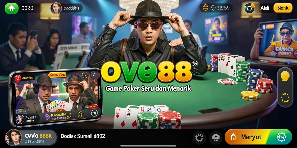 Tangkapan layar OVO88 menampilkan gameplay Poker yang mengasyikkan.