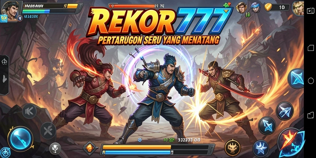 Tampilan mendebarkan dari gameplay Fighting di REKOR777.