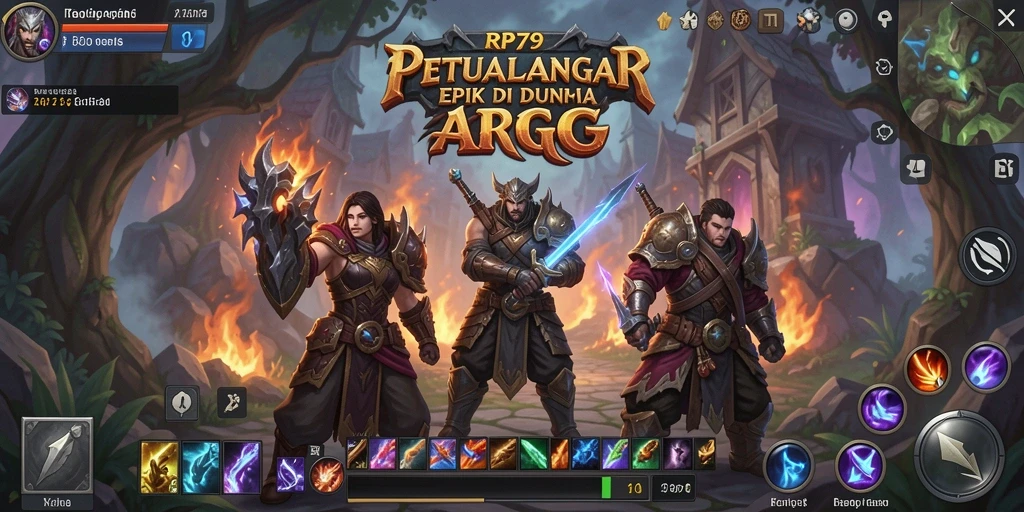 Gameplay menarik dalam petualangan ARPG yang seru.