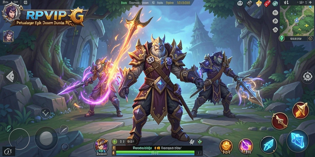 Tampilan menarik dari gameplay RPVIP5 yang penuh aksi RPG.