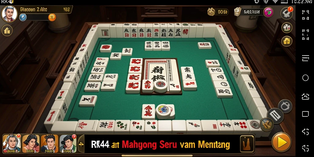 Tangkap momen seru bermain Mahjong di RR44 dengan grafis menarik.