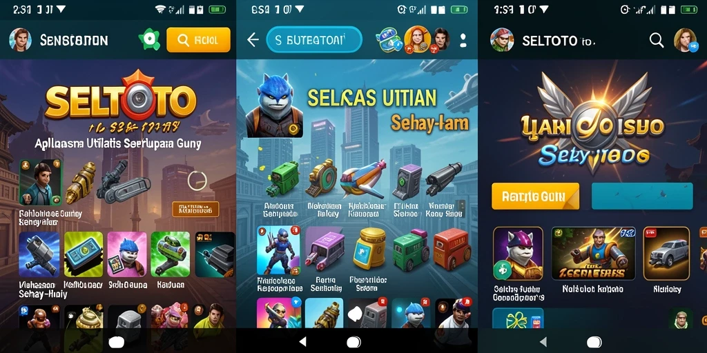 Tampilan antarmuka SELTOTO yang sederhana dan mudah digunakan.