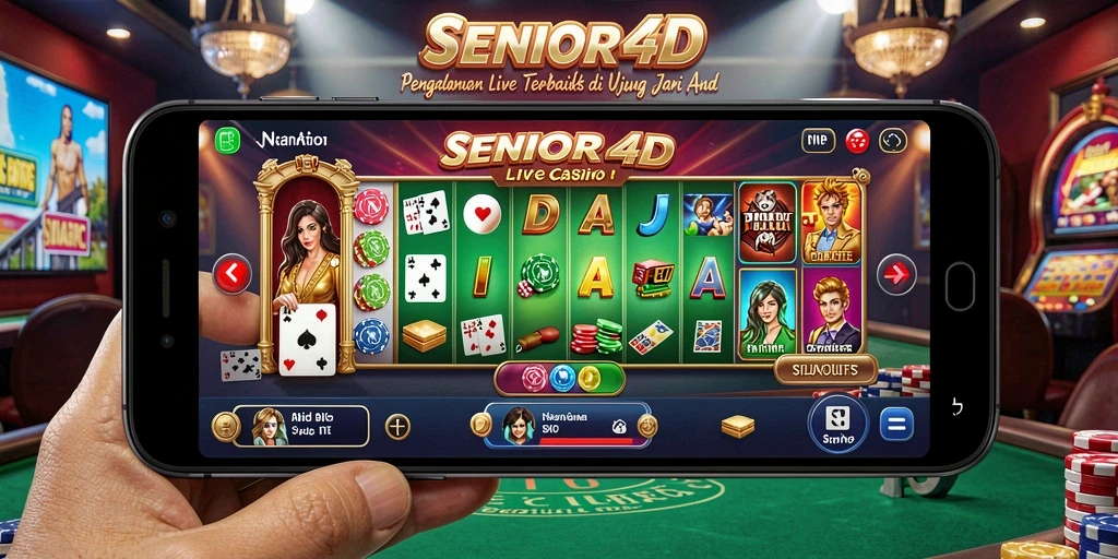 Tampilan gameplay Live Casino di SENIOR4D yang mengasyikkan.