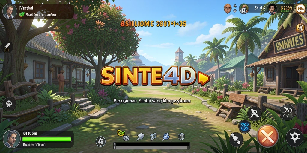 Gameplay menarik SINTE4D yang penuh warna dan tantangan.