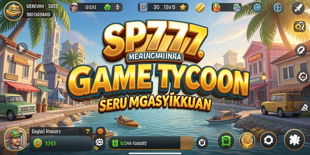 Tampilan layar utama SP777 menampilkan gameplay Tycoon yang menarik dan interaktif.