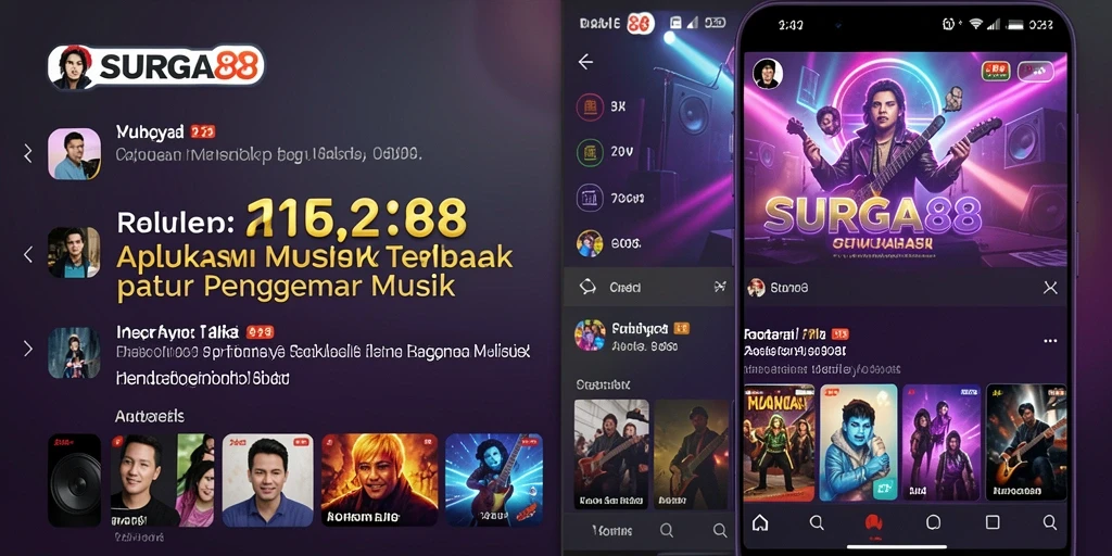 Tampilan gameplay yang menampilkan interaksi pengguna dengan musik.