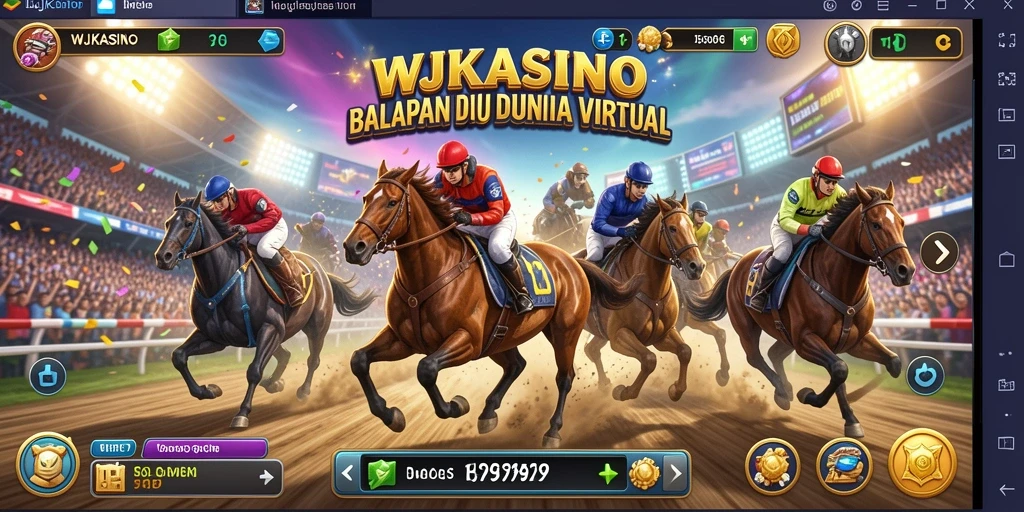 Tangkapan layar gameplay balapan seru di WJKASINO.